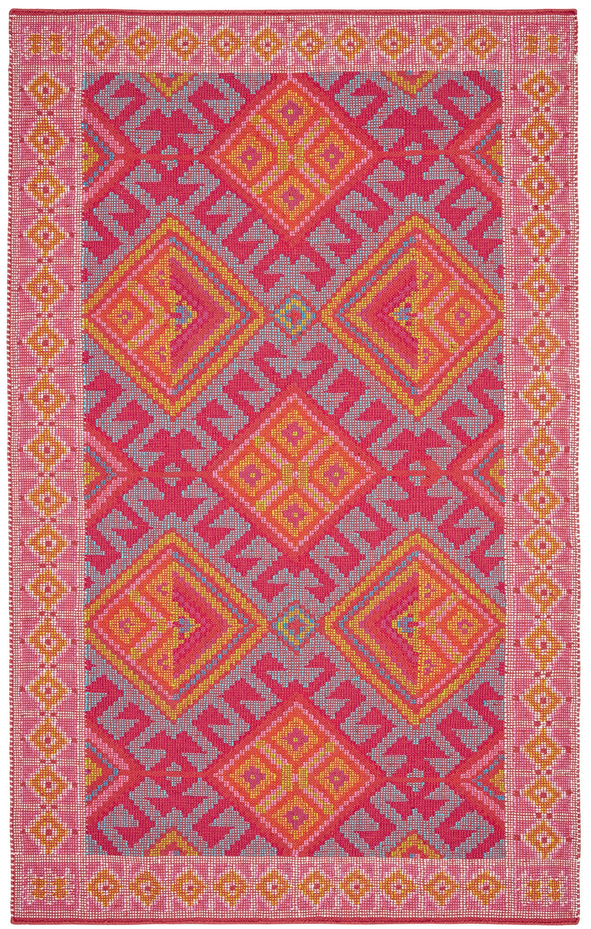 Valencia Kilim Spice Handwoven Indoor/Outdoor Rug | Annie Selke