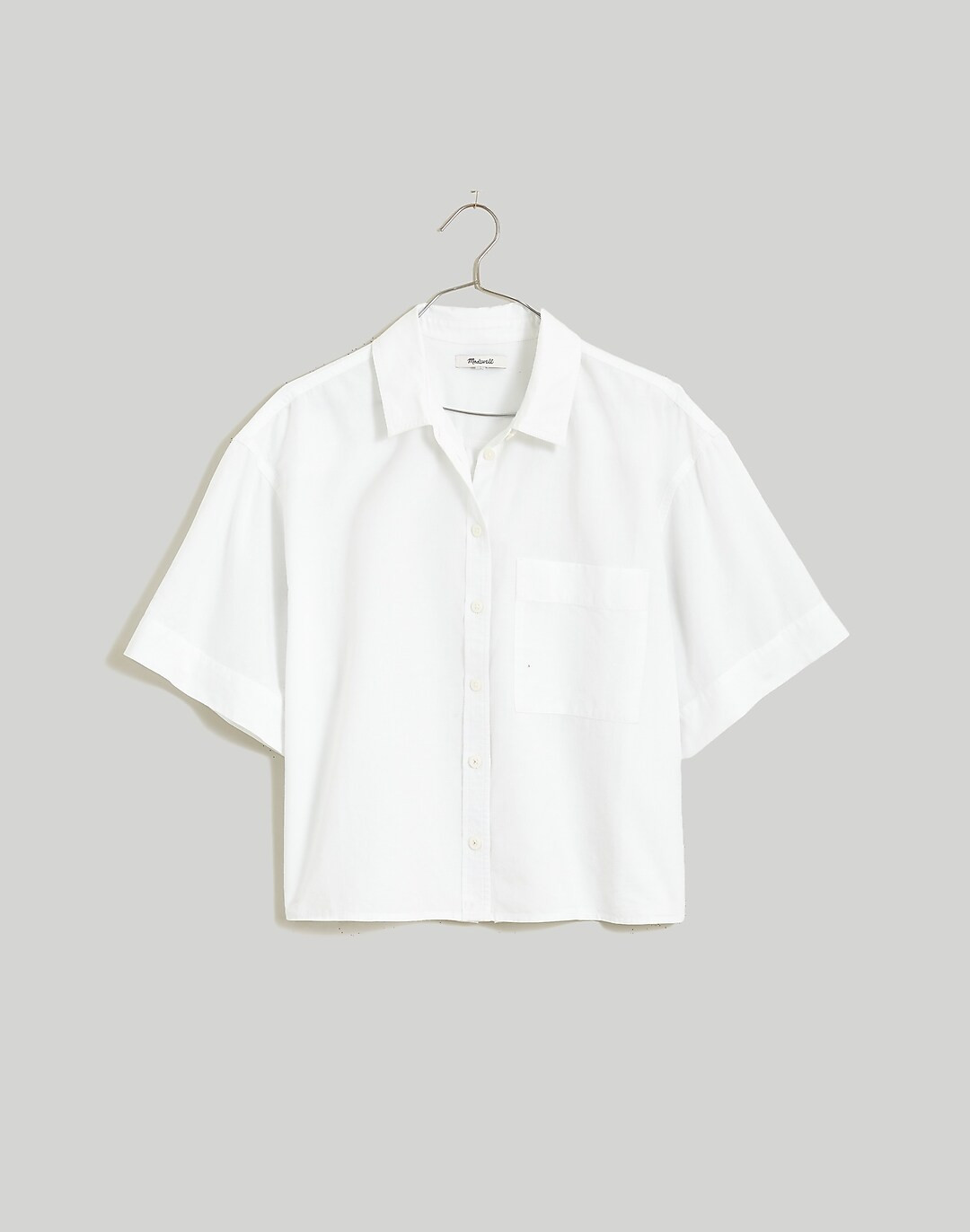 Cropped Utility Button-Up Shirt | Madewell