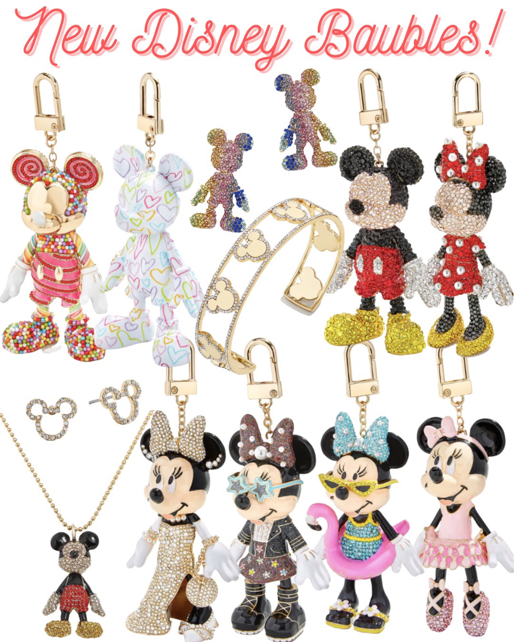 NEW Disney jewelry and Disney bag charms! Minnie Mouse bag charm, Mickey bag charm, Mickey Mouse, Mickey earrings, Disney style 

#LTKfamily #LTKunder100 #LTKFind