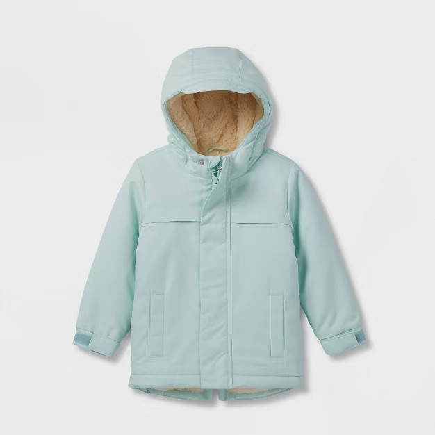 Baby Long Sleeve Parka Jacket - Cat & Jack™ Mint Green 18M | Target