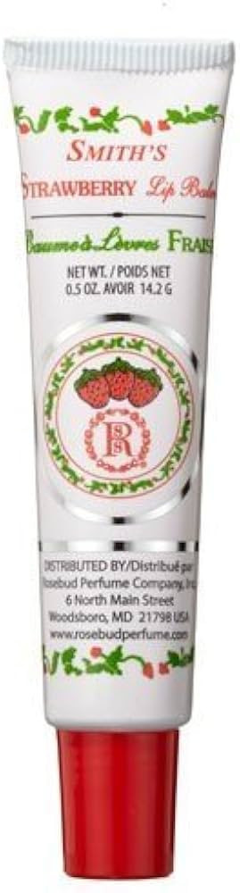 Rosebud Lip Balm Tube, Strawberry.5 Ounce | Amazon (US)