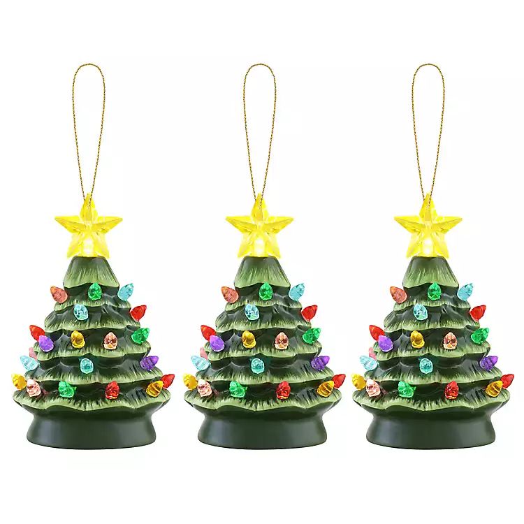 Nostalgic Christmas Tree Ornaments, Set of 3 | Kirkland's Home