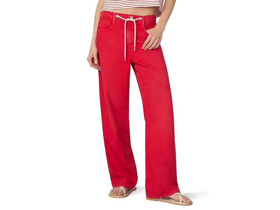 Joe's Jeans The Ryan Draw Cord Women's Jeans Cherry Red : 28, Cotton/Denim | Zappos