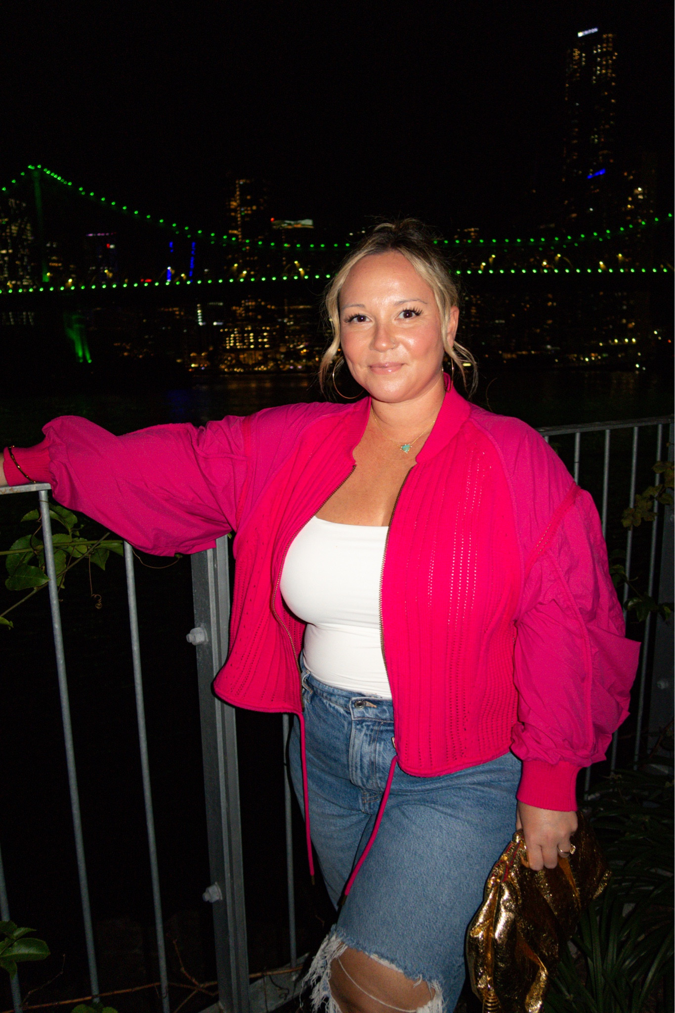 Australia outfit 
Wearing size medium in crop jacket 
Tank top size XL
Jeans size 14 x short 

Travel style, dinner outfit, midsize style, vacation outfit, travel outfit, date night outfit, Anthropologie, fall outfit, fall style, jacket 

#LTKSeasonal #LTKTravel #LTKOver40