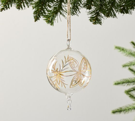 Handblown Gold Glass Ornament | Pottery Barn (US)