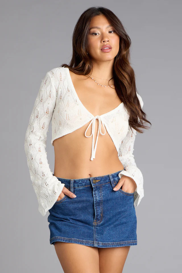 Boho Romance Vibes Long Sleeve Tie Front Top | Windsor Stores