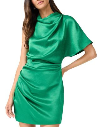 Elliatt Ameera Satin Draped One Shoulder Mini Dress  | Bloomingdale's Women | Bloomingdale's (US)