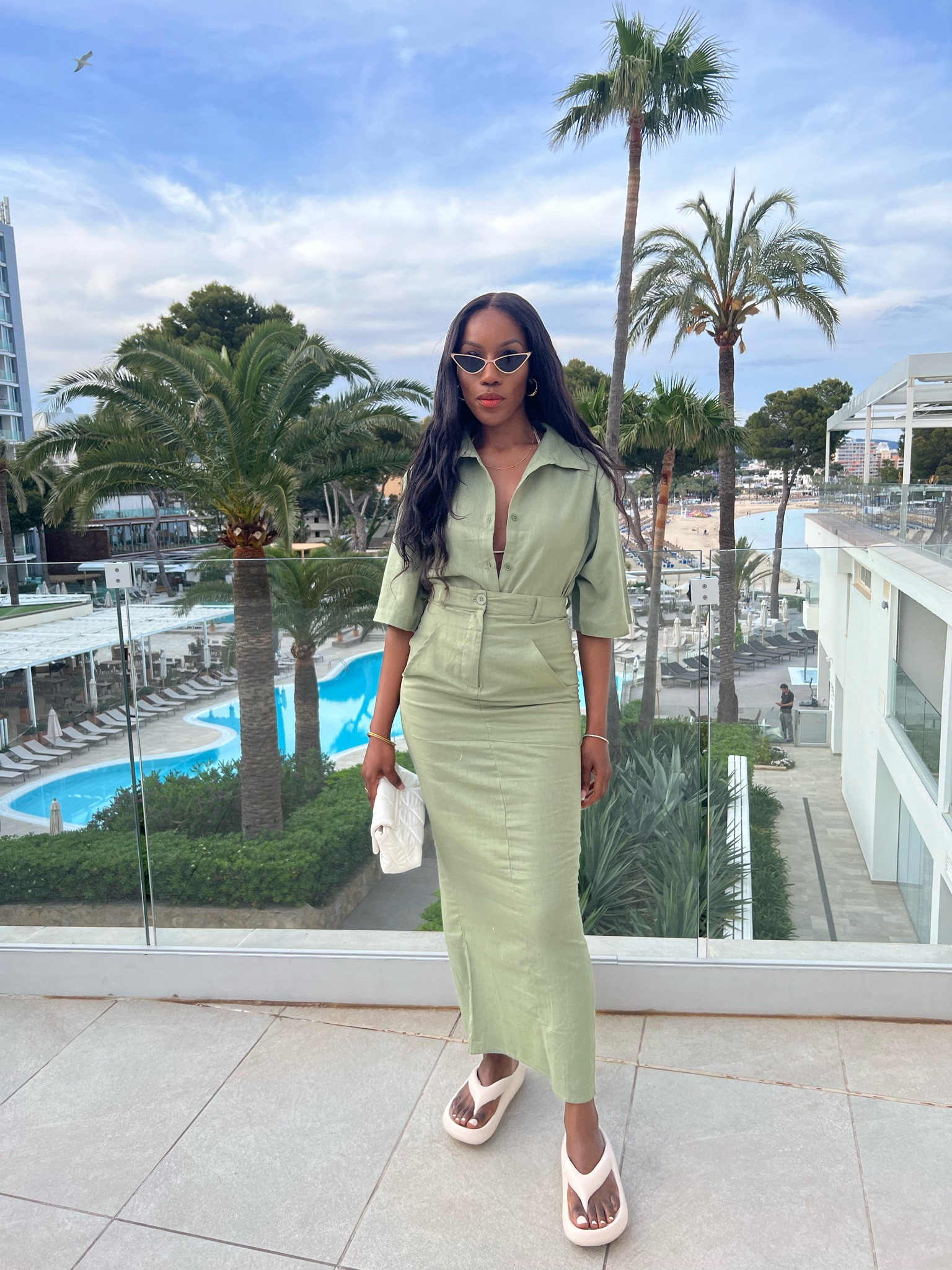 A Beautifully modest and stylish holiday/summer two piece outfit! The fit is perfect! I’m wearing a size 8 on top and 10 for the skirt! It’s all linen so nice and light weight too! 

#LTKstyletip #LTKtravel #LTKSeasonal