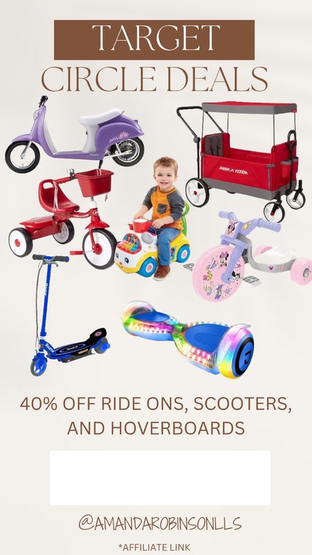 Target Circle Deals
40% off ride ons, scooters, and hoverboards 

#LTKsalealert #LTKkids