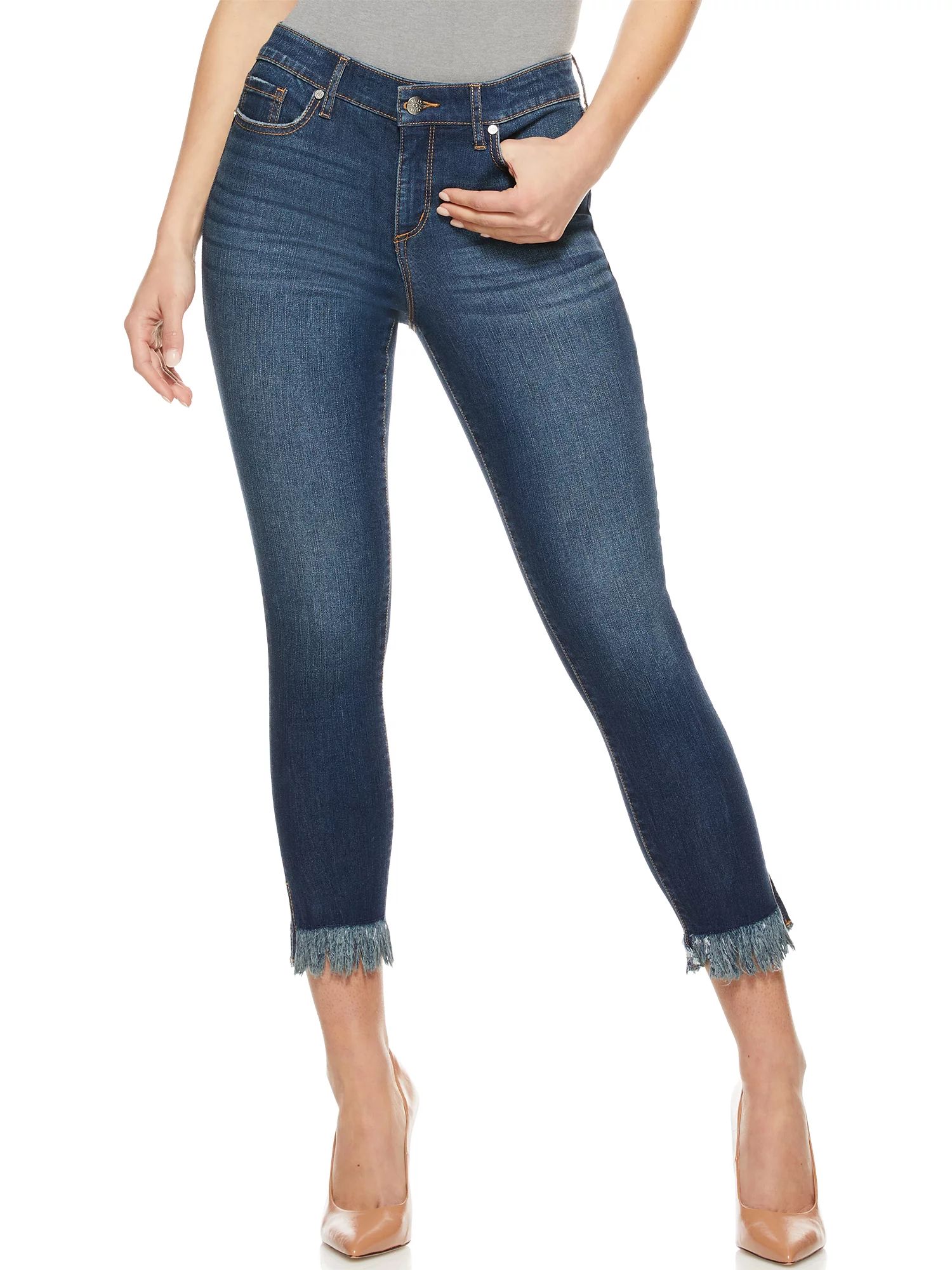 Sofia Jeans by Sofia Vergara Women’s Sofia Frayed Skinny Jeans - Walmart.com | Walmart (US)