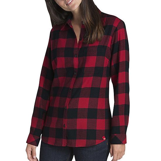 Dickies® Long Sleeve Flannel Plaid Shirt - Plus | JCPenney