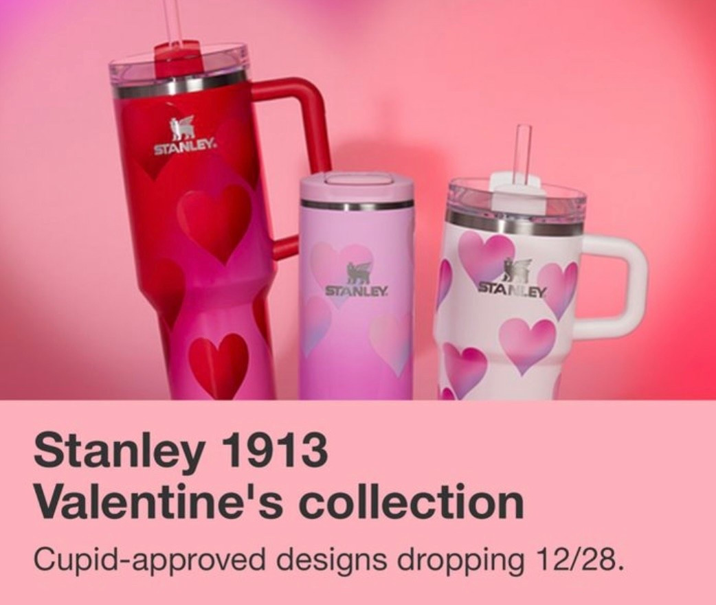 12/28 online 12 am PST & in stores 12/28! Get ready at midnight for the New Valentine’s Stanley collection! Great for to get your besties for Galentines Day!💖
Plus I included the new Valentine’s accessories to go with them available 12/28! 






Gifts for her, Valentine’s Day, gift idea, birthday gift, Target, Target Stanley, tumbler, new arrivals, new at target 



#LTKSeasonal #LTKTravel #LTKGiftGuide