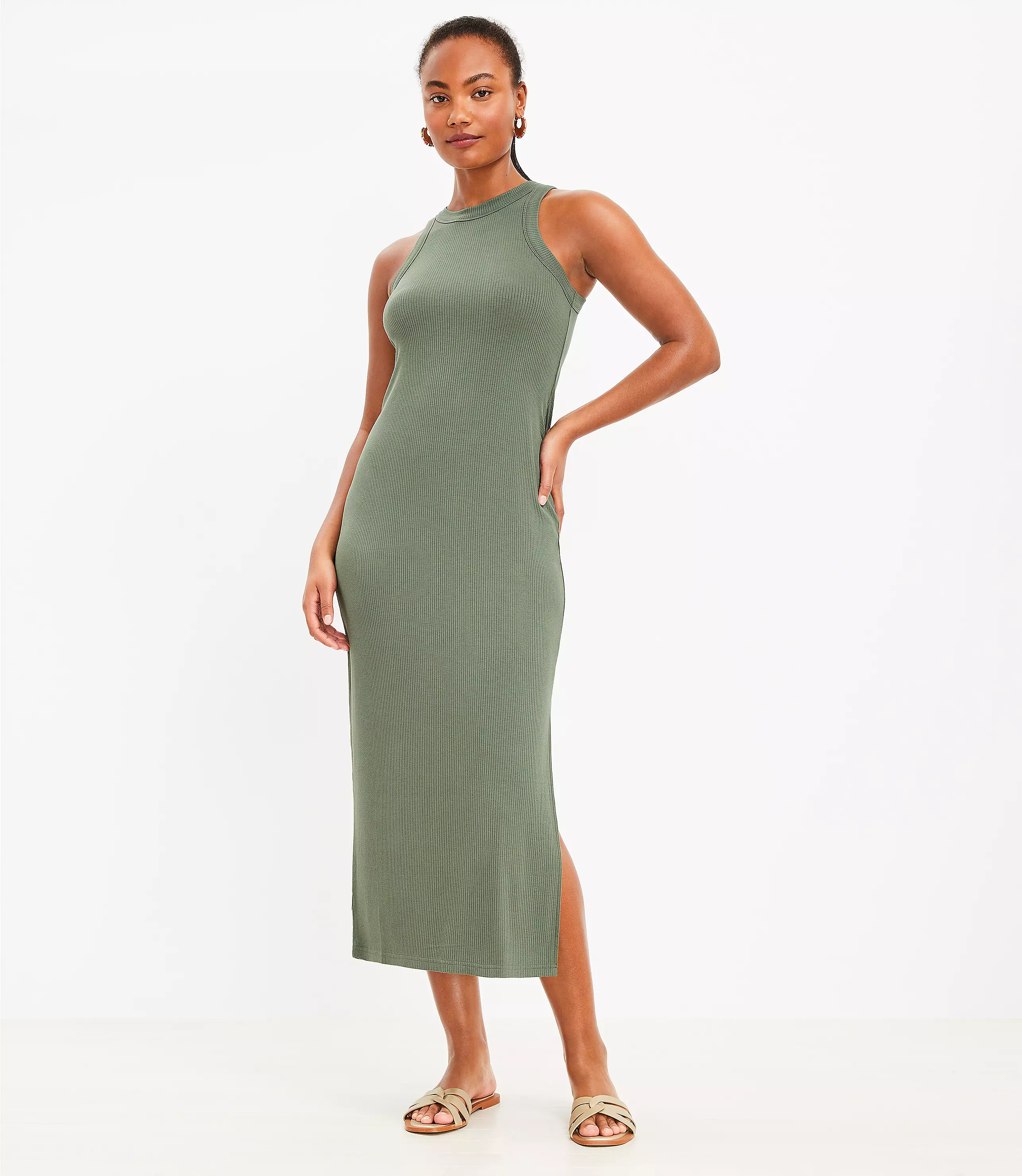 Petite Perfect Tank Midi Dress | LOFT