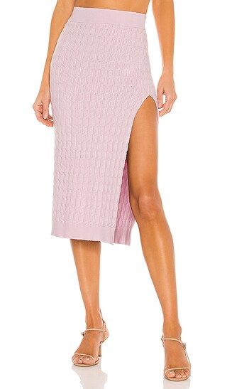 Charlotte Midi Skirt in Lilac | Revolve Clothing (Global)