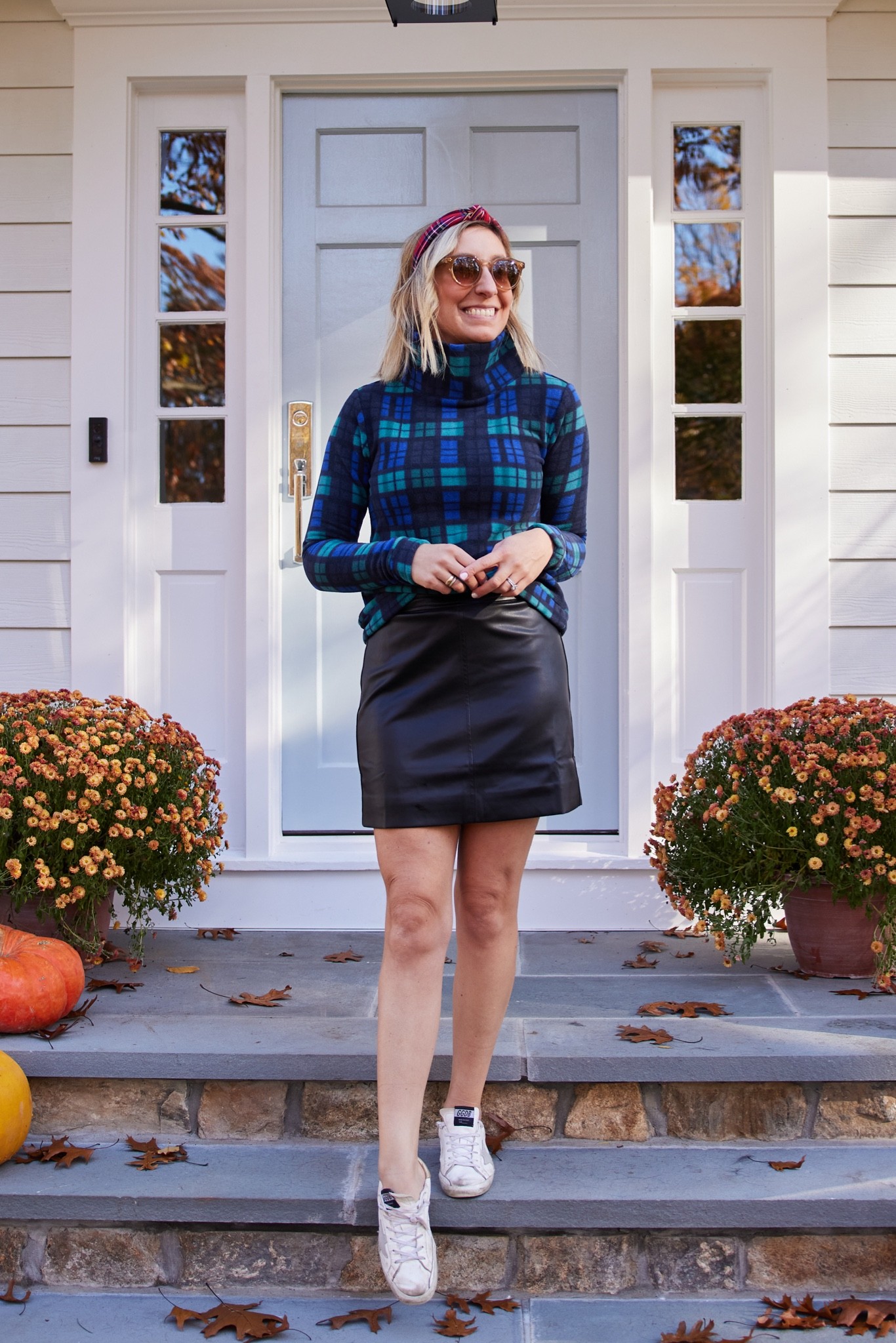 Black watch plaid fleece and a faux leather mini skirt!

#LTKsalealert #LTKHoliday #LTKSeasonal