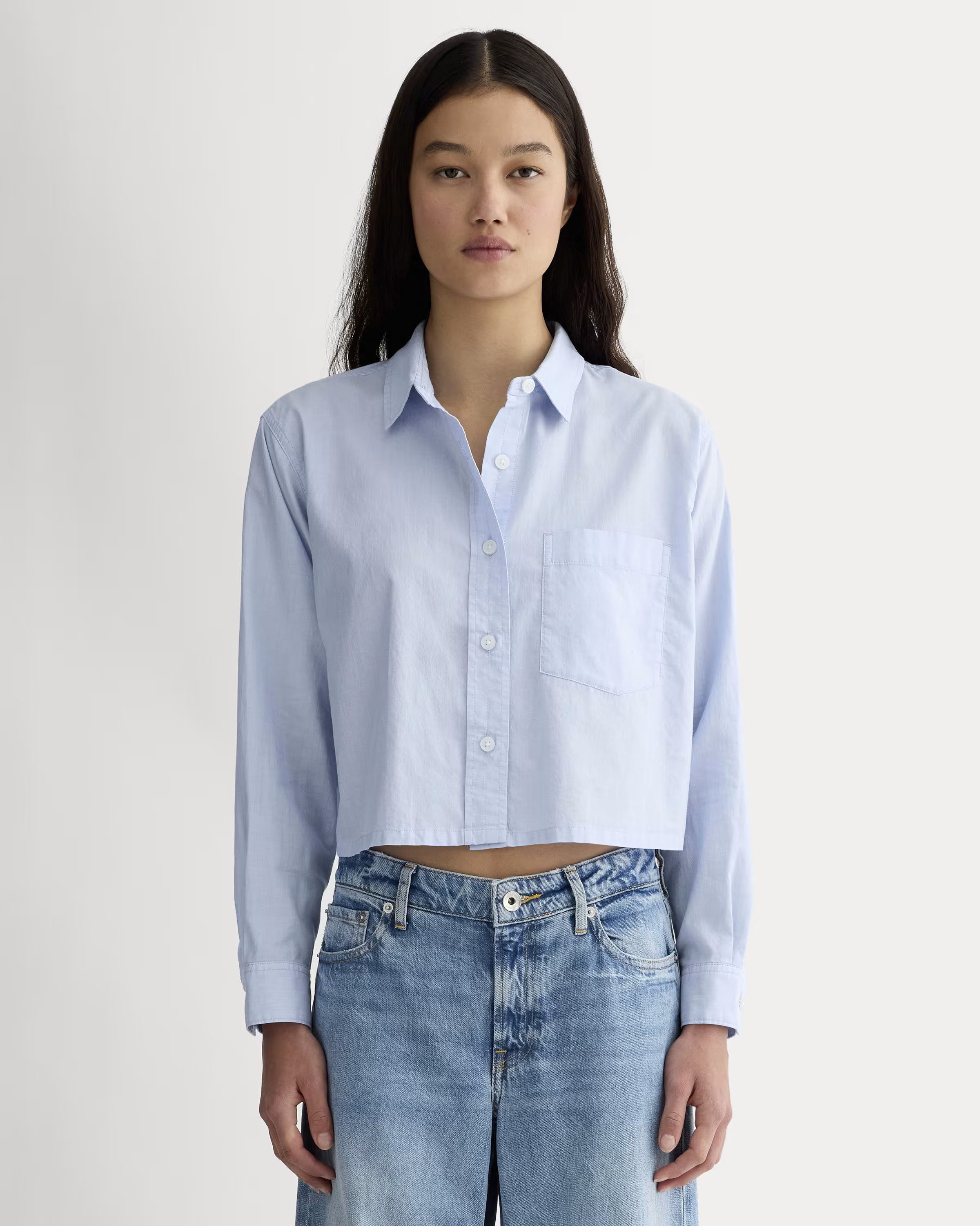 The Way-Short Shirt in Silky Cotton | Everlane