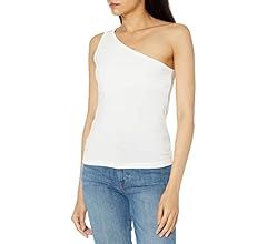 The Drop Women's Payton Asymmetric Fitted One-Shoulder Top | Amazon (US)
