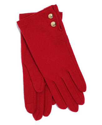 Lauren Ralph Lauren Women's Two Button Cashmere Blend Touch Glove - Macy's | Macy's
