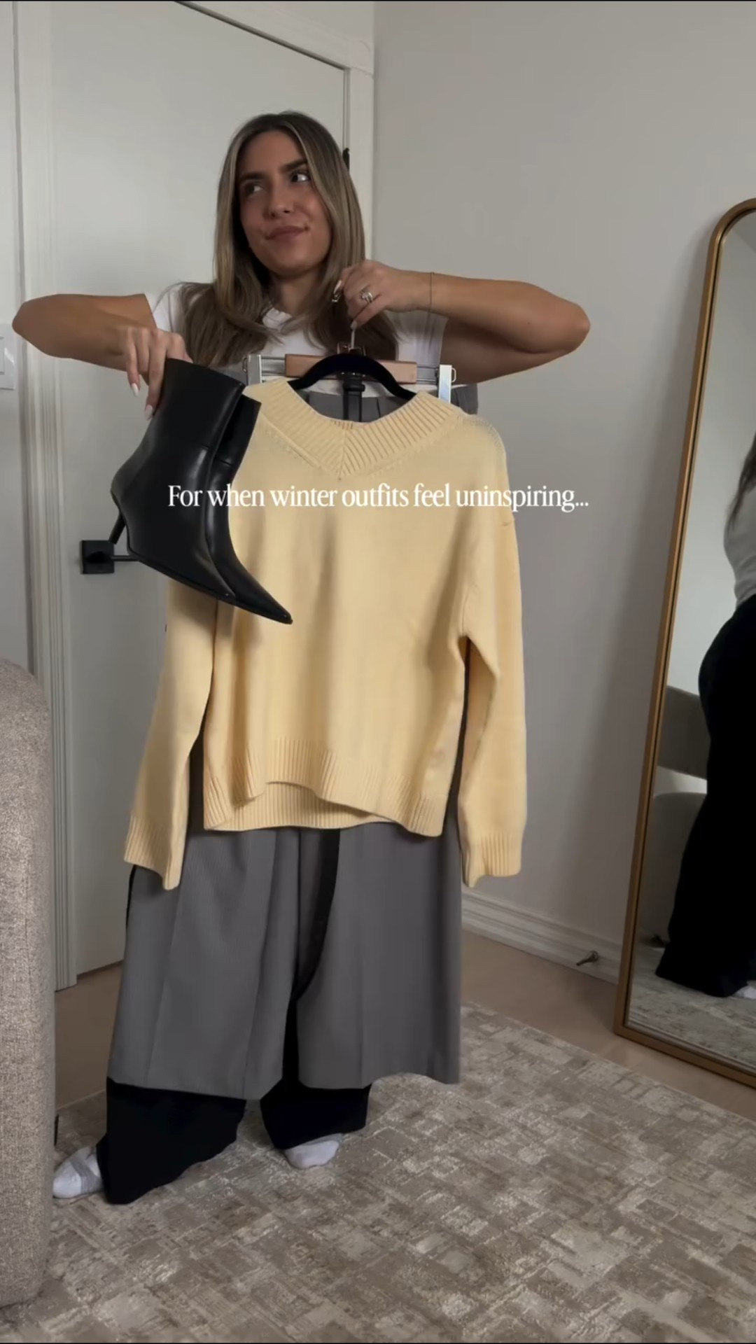 This is your sign to add a pop of colour to your winter wardrobe 💛 Save this colour combo for later ✨ 

#cozychic #winteroutfitideas #modernoutfits #fashionreels #winterfashion

#LTKstyletip #LTKwinter #LTKcanada