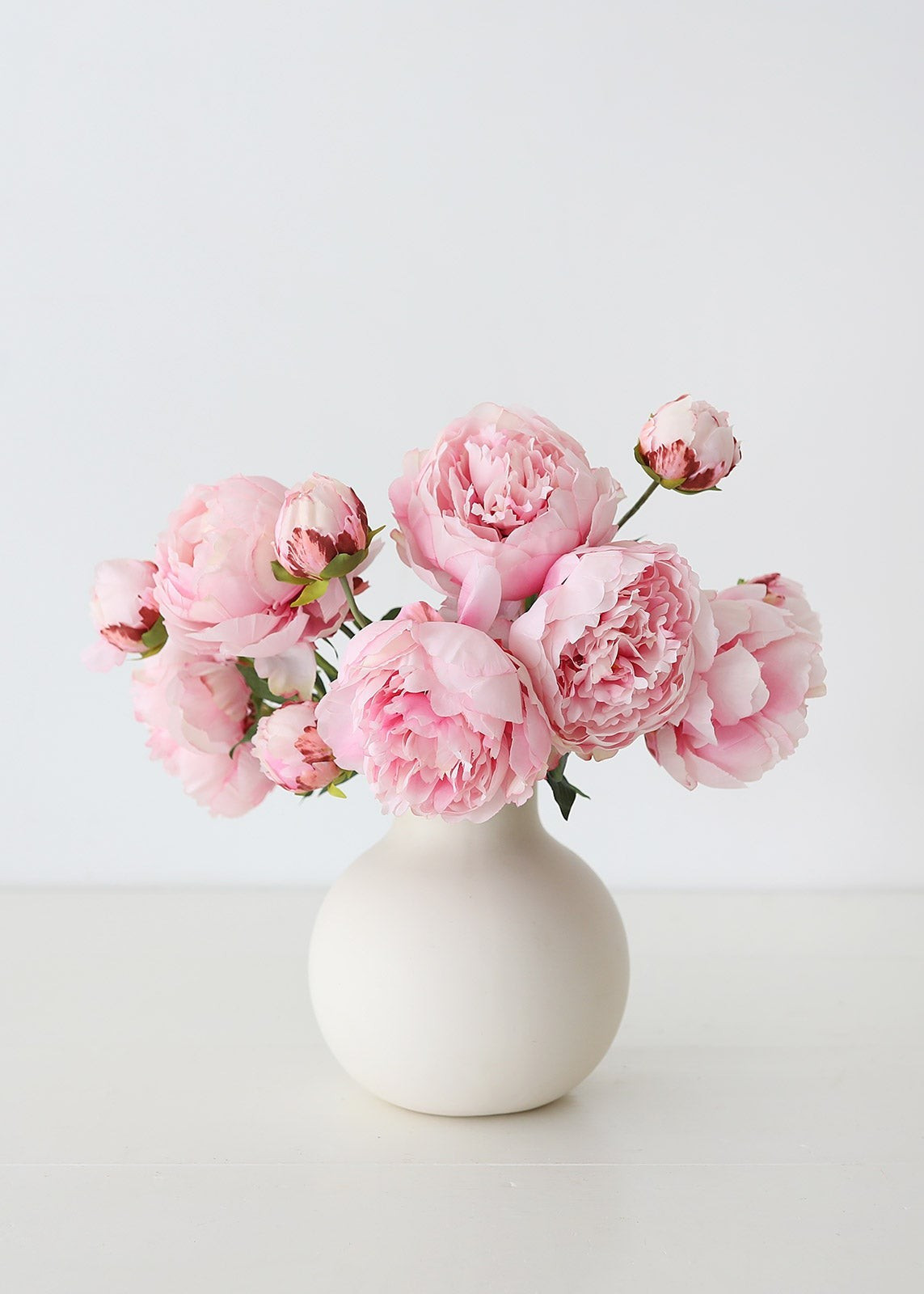Pink Faux Flower Bundle of Peonies - 21.5" | Afloral (US)