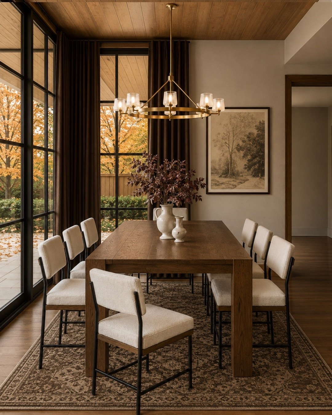 Warm woods and rich textures come together to create a dining room that is ready for any gathering. 

Dining room, dining room decor, dining room design, dining room ideas, dining room decor, dining room seating, dining table, cozy dining room, dining room table, table, dining furniture, quince, pottery barn, McGee and co

#LTKSeasonal #LTKHome #LTKSaleAlert