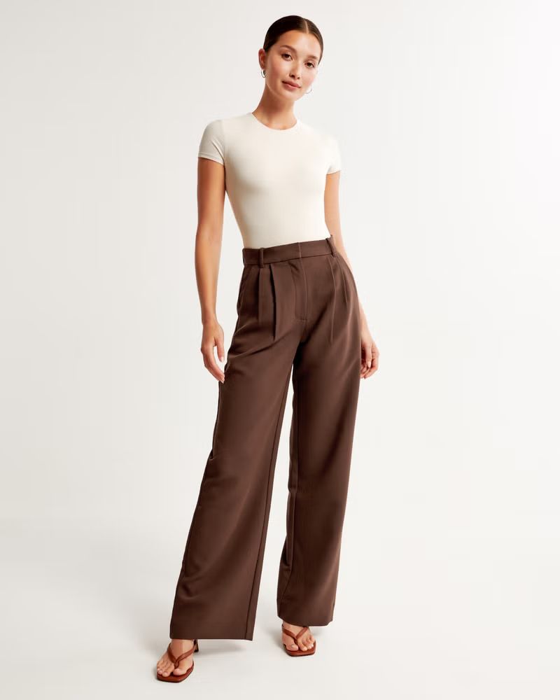 Women's A&F Sloane Tailored Pant | Women's Bottoms | Abercrombie.com | Abercrombie & Fitch (UK)