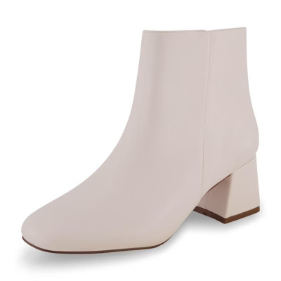CUSHIONAIRE Women's Nexus dress heel boot +Memory Foam Ivory 8.5 | Target