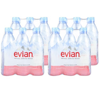 Evian Natural Spring Water - Case of 4/6 pack, 16.9 oz | Target