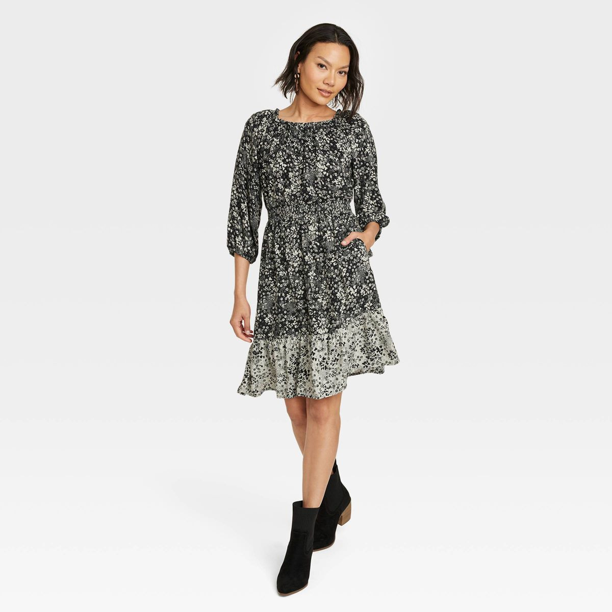 Women's Long Sleeve A-Line Dress - Knox Rose™ | Target