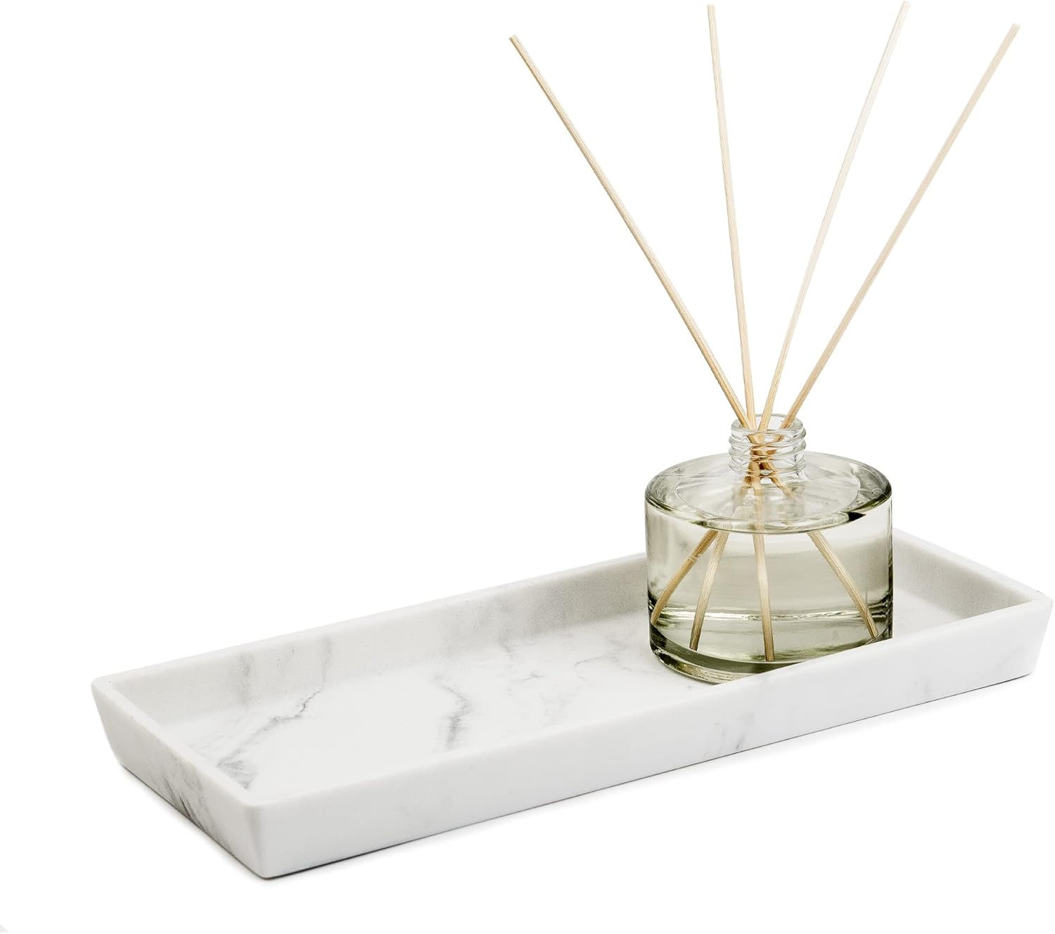 Jo Lavie Vanity Tray Small Rectangle, Bathtub Tray Bathroom Organizer, Cosmetics Holder for Tissu... | Amazon (US)