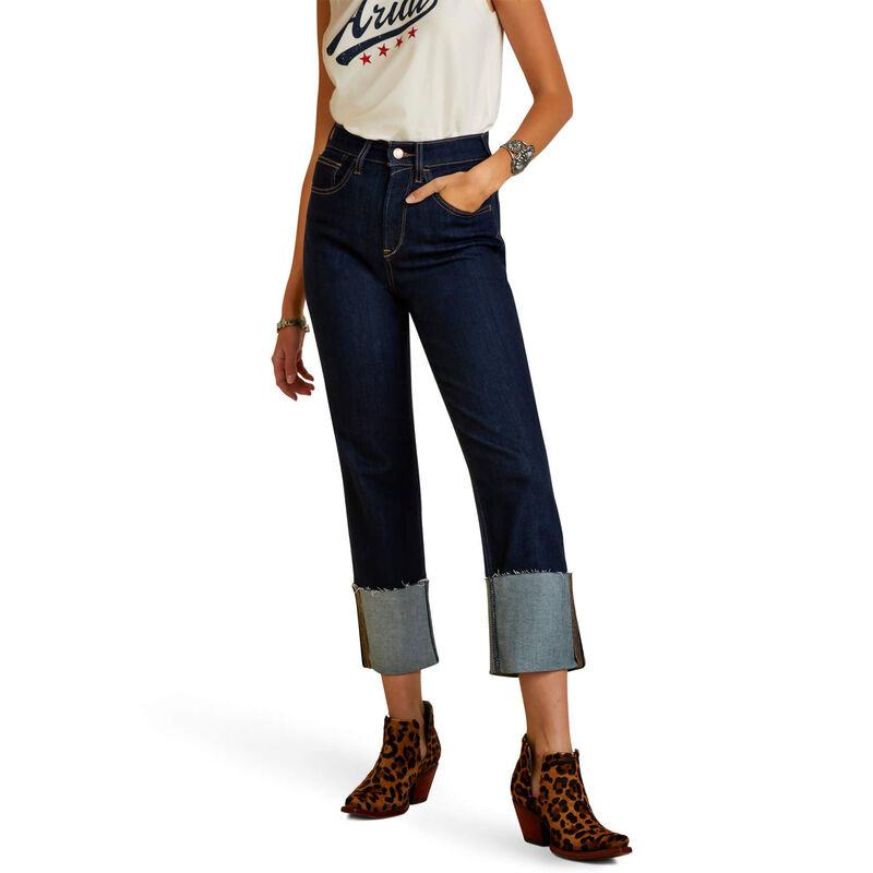 Ultra High Rise Jazmine Straight Crop Jean | Ariat (US)
