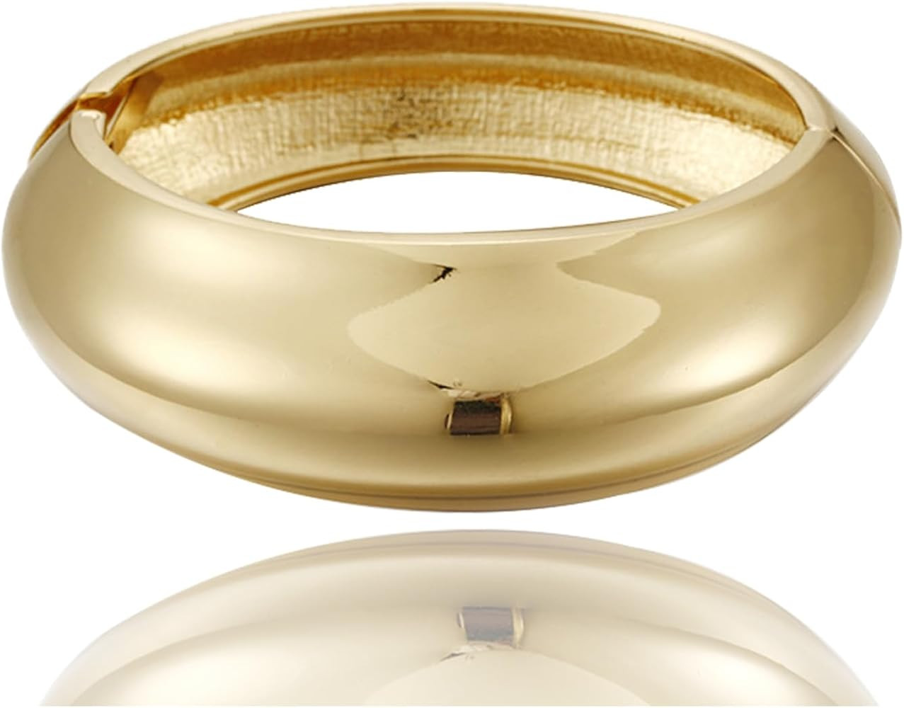 YBMYCM Wide Cuff Chunky Gold Bracelets for Women Open Cuff Bangles Adjustable Wrist Cuff Bracelet... | Amazon (US)