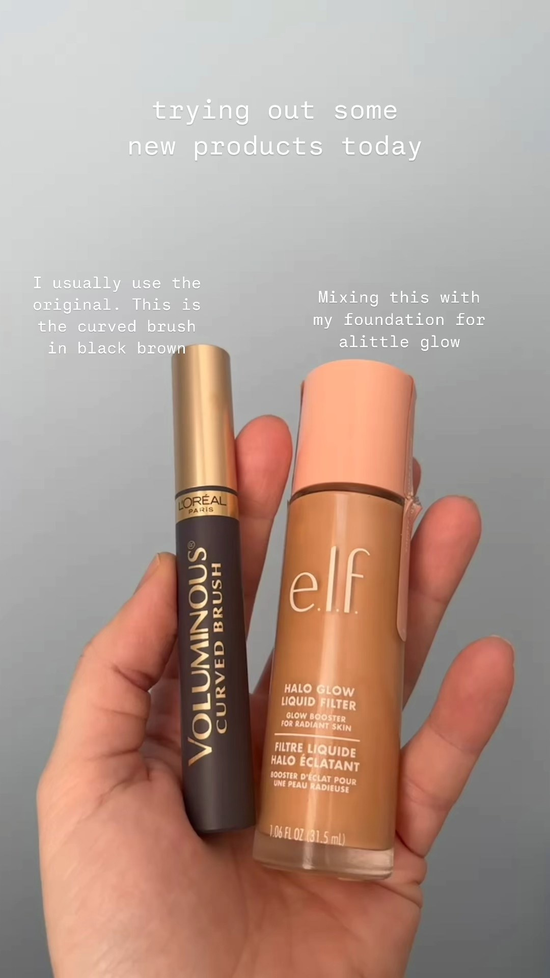 Trying out some new products today!

Elf cosmetics halo glow and l’oreal voluminous curved brush mascara 

#mascara #makeup 

#LTKcanada #LTKbeauty