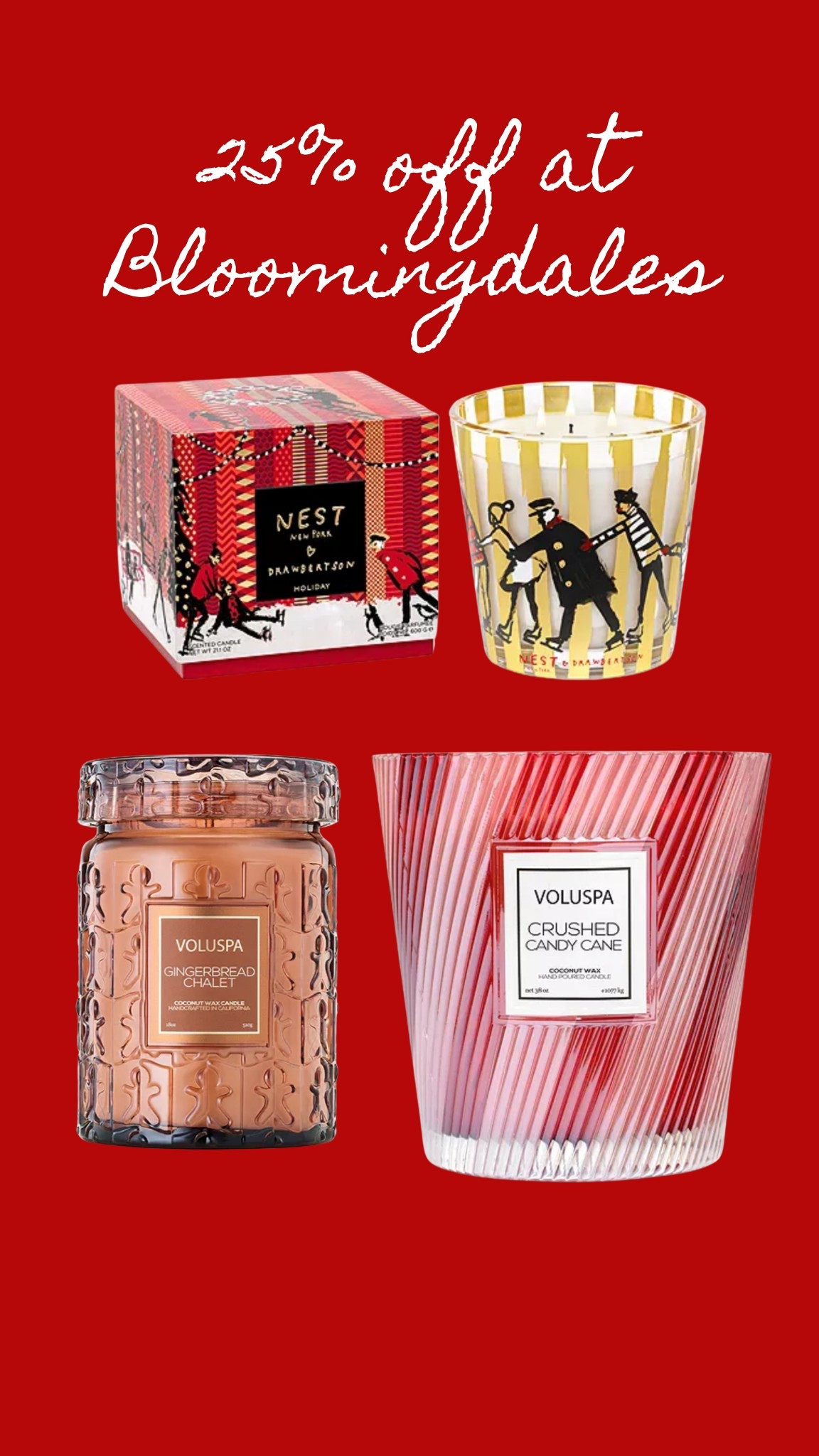 all of my favorite candles are on sale at Bloomingdales! 25% off😍🎄🍪🕯️✨

#LTKGiftGuide #LTKSaleAlert #LTKHoliday