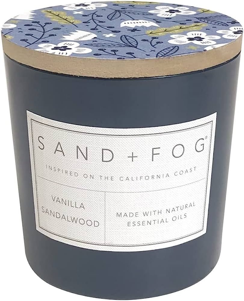 Sand + Fog Scented Candles - Vanilla Sandalwood - Additional Scents and Sizes - 3 Wicks 100% Cott... | Amazon (US)