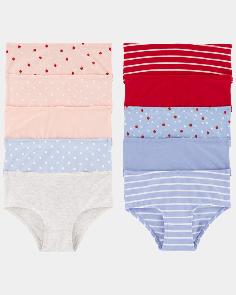 Carter's toddler girl 10-pack strawberry print brief underwear 2-3 Multi | Carter's Inc