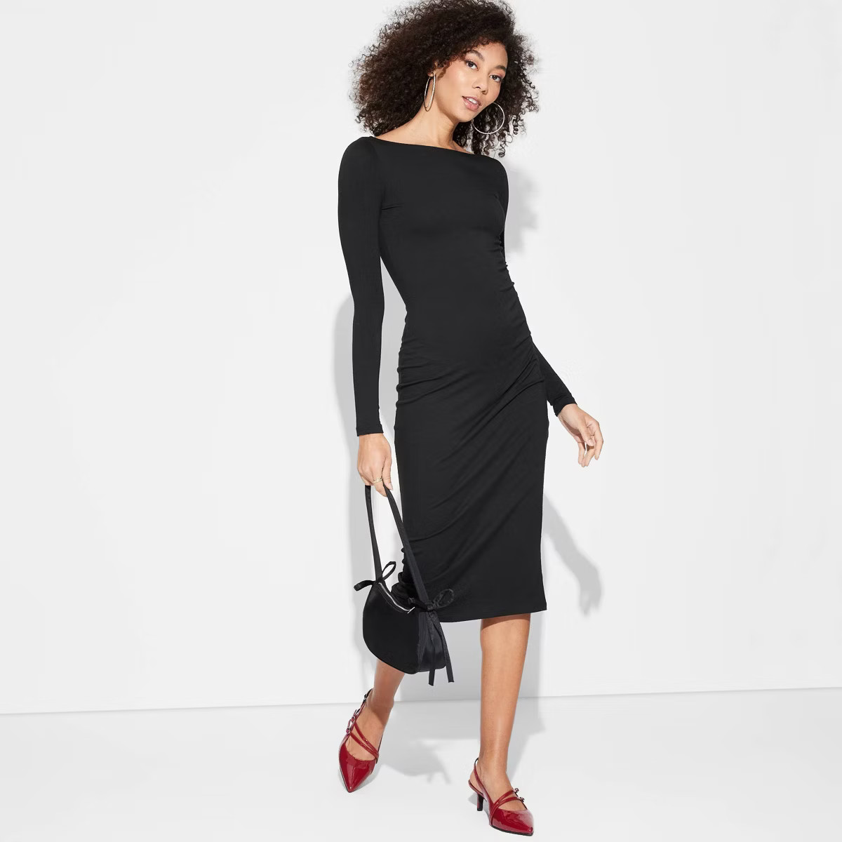 Women's Long Sleeve Knit Midi Dress - Wild Fable™ | Target