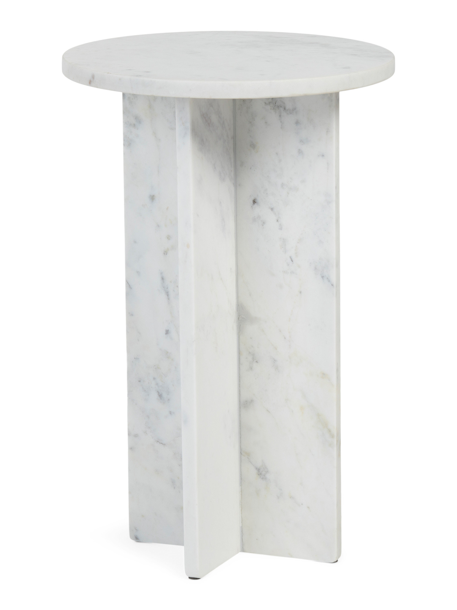 25in Solid Marble Accent Table | TJ Maxx