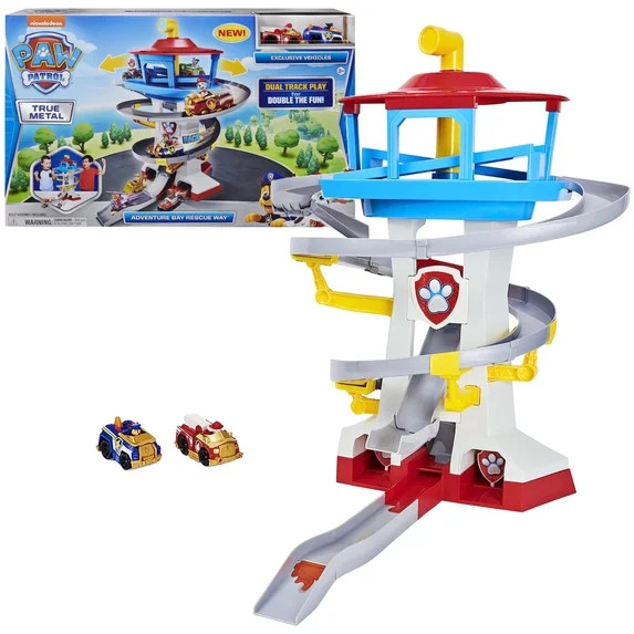 PAW Patrol, True Metal Adventure Bay Rescue Way Vehicle Playset, 1:55 Scale, For Ages 3 and up | Walmart (US)