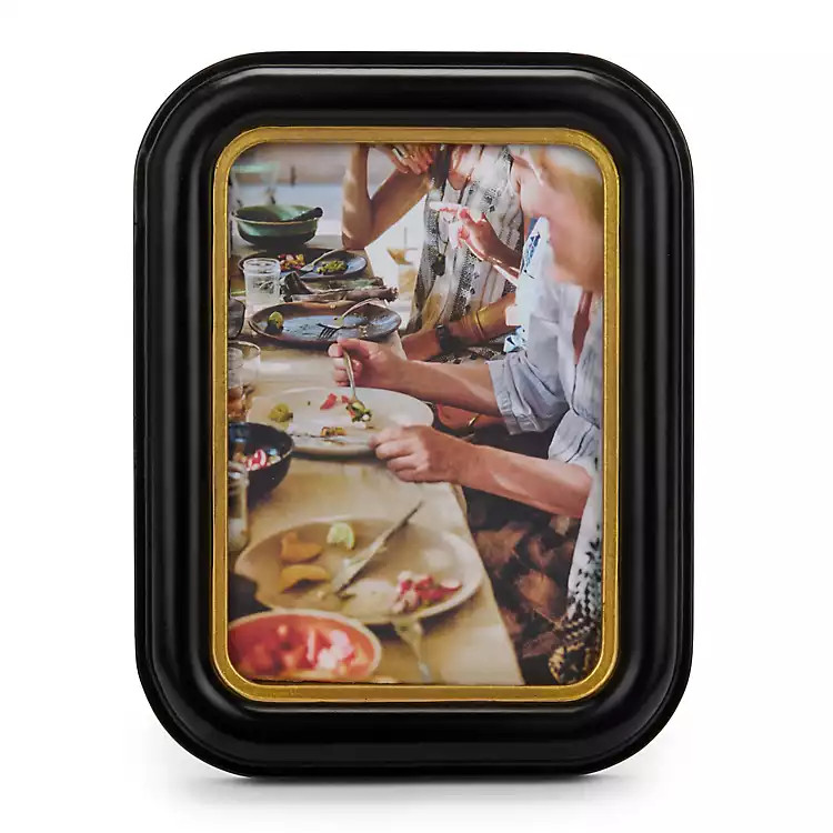 Black with Gold Rectangle Picture Frame | Kirklands