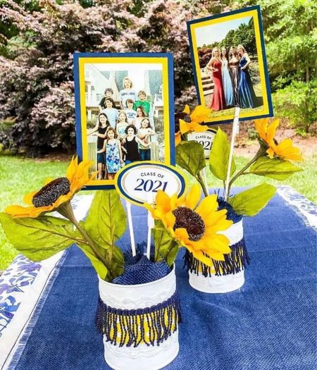 You don’t have to break the bank to create beautiful custom centerpieces  for a graduation party. Get all the supplies to make these simple and beautiful centerpieces yourself. 

#LTKfindsunder50 #LTKparties #LTKstyletip