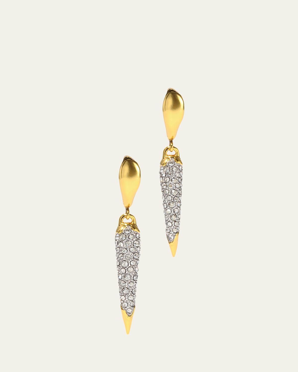 Solanales Gold-Plated Crystal Spear Earrings | Bergdorf Goodman