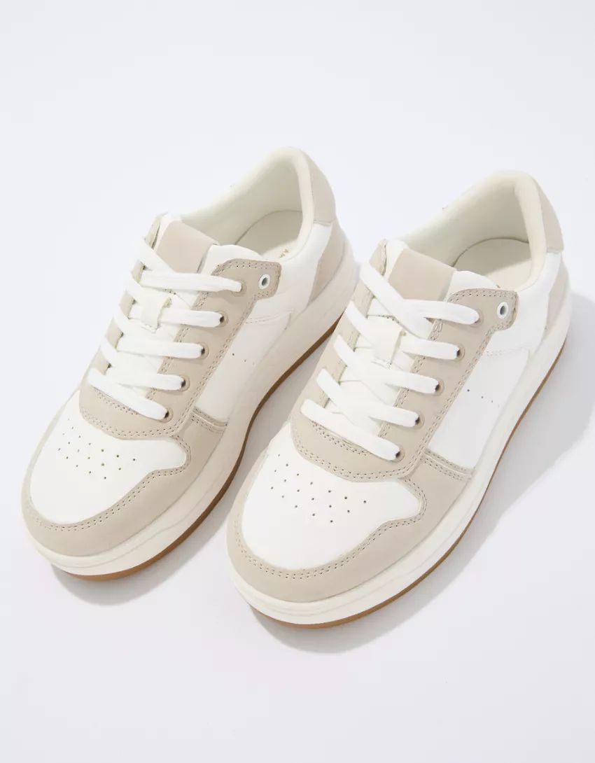 AE Embroidered Platform Sneaker | American Eagle Outfitters (US & CA)