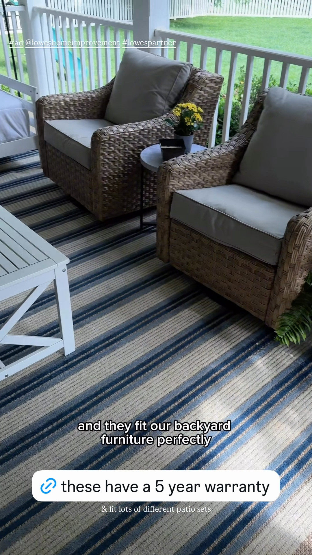 I’ve been asked about this for years and finally found the absolute best replacement furniture cushions for patio conversation sets at @loweshomeimprovement These are stain resistant and come with a 5 year warranty! Shop some of my favorite outdoor furniture and decor favorites linked and on sale right now. #ad #lowespartner

#LTKSaleAlert #LTKHome #LTKSeasonal