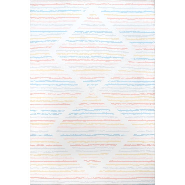 nuLOOM Alise Kids Striped Nursery or Playroom Area Rug | Target