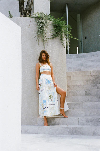Estelle Skirt - Laguna | SABO SKIRT (Global)