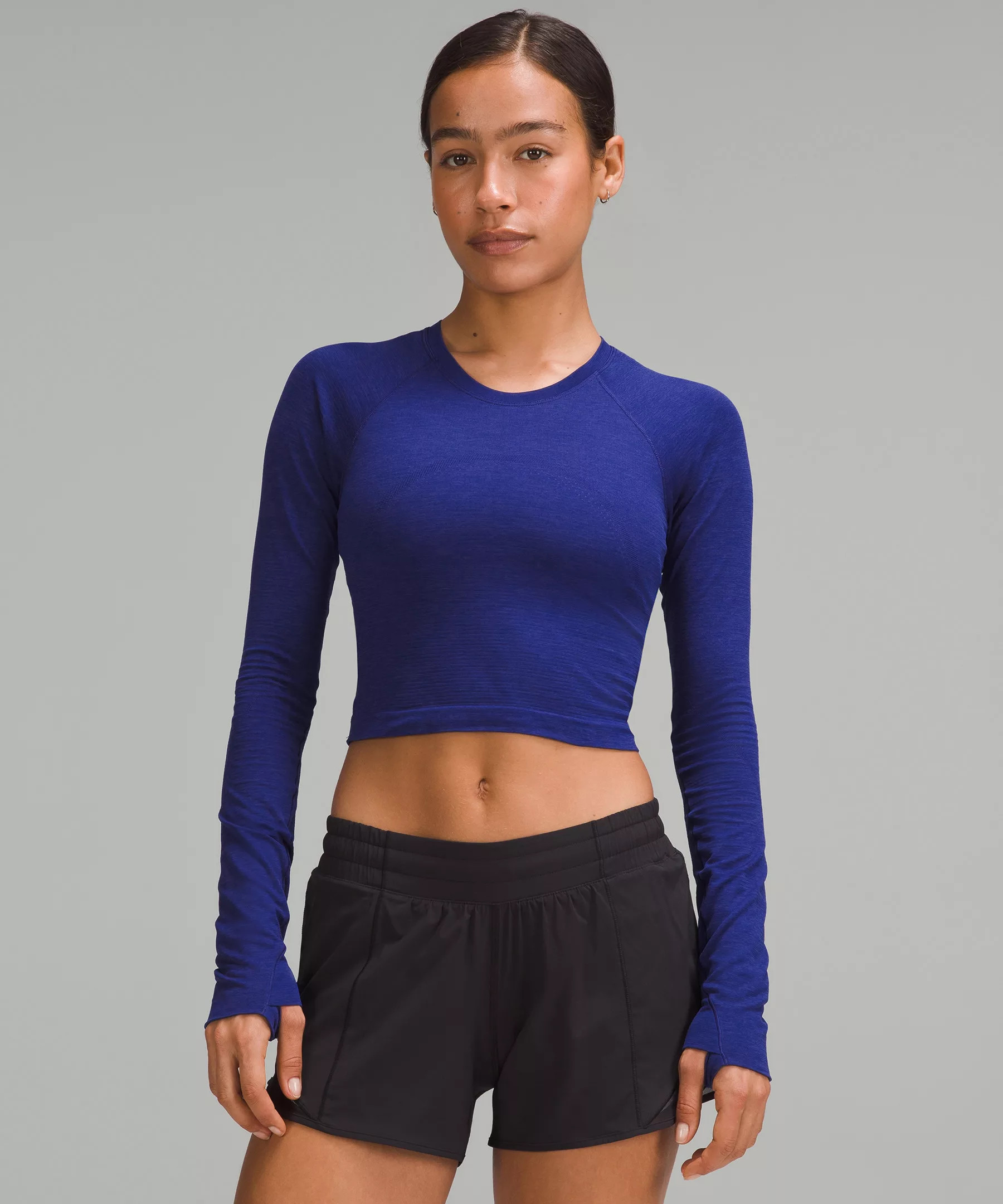Swiftly Tech Cropped Long-Sleeve Shirt 2.0 | Women's Long Sleeve Shirts | lululemon | Lululemon (US)