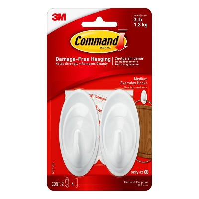 Command Medium Designer Hooks White | Target