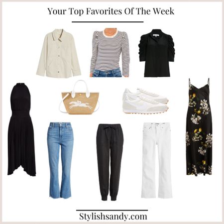 Your top favorite items of the week. Party dresses, jeans, linen joggers, tops, lightweight coats, sneakers and handbags all for spring. 

#LTKFind #LTKunder100 #LTKstyletip