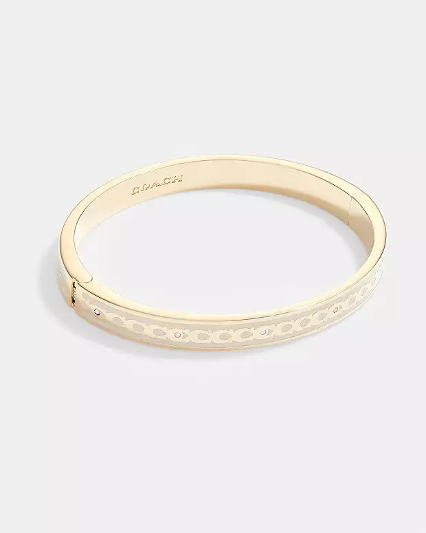 6 Mm Signature Enamel Bangle | Coach (US)